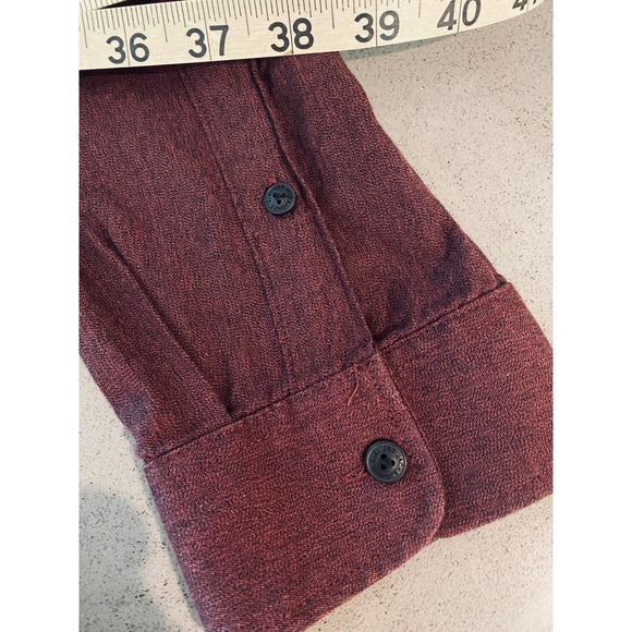 Core by Jack & Jones Men's Button Down Shirt in Maroon size XL - Picture 9 of 9